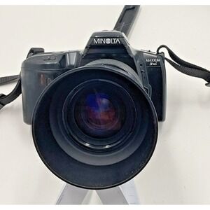 Minolta Maxxum 3xi 35mm SLR Film Camera with Lenses Black